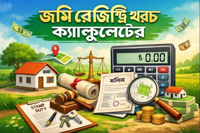 জমি রেজিস্ট্রি খরচ ক্যালকুলেটর