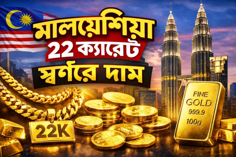 মালয়েশিয়া ২২ ক্যারেট স্বর্ণের দাম কত