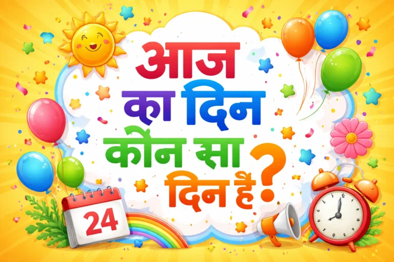 आज का दिन कौन सा दिन है