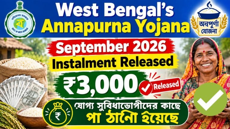 Annapurna Yojana September 2026 Instalment Released